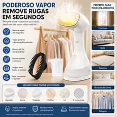 Passadeira Vaporizador de Roupas Portátil Reservatório de Água de 250ml Portátil e leve Remove rugas