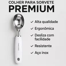 Colher De Sorvete Em Aço Inox Original Line