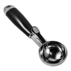 Colher Sorvete E Açaí Com Gatilho 100% Inox Para Todo Tipo De Massa Gelada