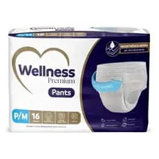 Fralda Geriatrica Unissex Wellness Premium Pants Unissex Ultra Macio Respirável Noturno Hipoalergênico Ajusta ao Corpo