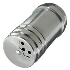 Saleiro Pimenteiro Inox C/ Tampa Regulagem Tempero Pequeno Cor Aço inoxidável
