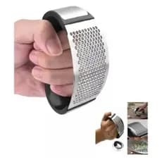 Kit Espremedor Amassador De Alho Inox ABS Ergonômico