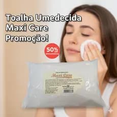 Toalha Umedecida Maxi Care Eurofral 50 Unidades | Hipoalergênica, Sem Álcool e com Aloe Vera | Limpeza Suave