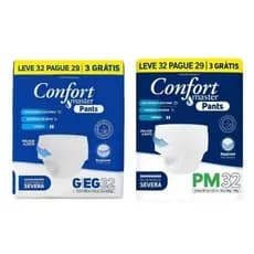 Roupa Íntima Descartável Confort Master Pants Icontinência Pele Seca Melhor Ajuste Unissex Controle  Odor Uso Diurno