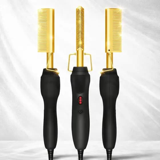 Pente Alisador Eletrico Cabelo Aquecimento Modelador Milimetrico Bivolt Uso Domestico Profissional