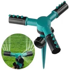 Irrigador Giratório 360 Graus Aspersor com Espeto para Jardim e Horta