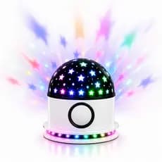 Projetor Galáxia Estrelas Bluetooth com Som LED Luminária USB Ambiente