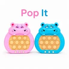 Pop It Eletrônico Sensorial Hipopótamo Brinquedo Educativo Interativo