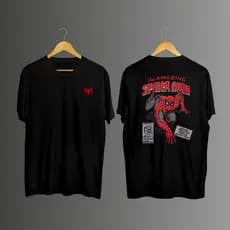 Camiseta Camisa Unissex Spider The Amazing Blusa Estampada Frente e Costas Aranha Tendência Envio Imediato