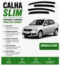 CALHA LOGAN SLIM 100% NOVO DESIGENER TODOS MODELO E ANO