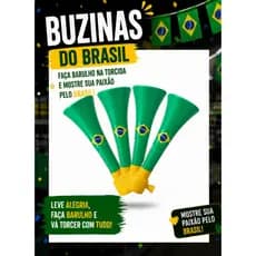 Vuvuzela Corneta Buzina Brasil Jogo Copa do Mundo 2026 Futebol Som Potente Seleção Brasileira