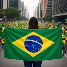 Bandeira do Brasil Capa Grande 90x150cm  Copa Do Mundo Futebol Tecido Resistente Seleção Brasileira