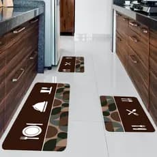 KIT com 3 Tapetes para Cozinha ANTIDERRAPANTE EMBORRACHADO / FELIZ NATAL / DECORAÇÃO