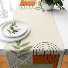 Trilho Caminho de Mesa Decorativo 110X35cm Horizonte Green