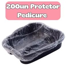 Kit Protetor PEDICURE Plástico para Bacia Descartável Salão de Beleza Spá Clinica de Estética Higienica