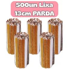 Kit Lixas de Unha 13cm Parda Profissional | Manicure, Pedicure, Alongamento | Pronta Entrega