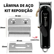 Lâmina De Aço P/ Reposição Máquinas Uso Profissional Senior