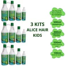 3 Kits Cabelo Corpo Kids P/ Higiene Criança e Recém Nascido!