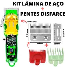 Kit 2 Pentes Disfarce 0.5 1.5 + Lâmina De Ferro