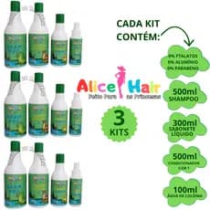 3 Kits P/ Higiene Infantil Kit Cabelo e Corpo Recém Nascido!