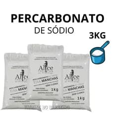 Percarbonato De Sódio Sem Cloro P Tirar Manchas Branqueador!