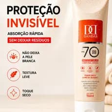ANTISSINAIS, PROTETOR SOLAR FPS 70, DANDAS 150 ML, ROSTO E CORPO,TOQUE SECO,