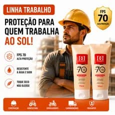 KIT 02 Antissinais, Protetores solar DANDAS 70FPS, 150 ml com Toque seco - ROSTO E CORPO