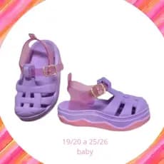 Sandália Baby Papete Infantil emborrachada Sandalinha para Bebe