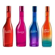 Kit C/4 Perfumes Humor 100ml - Humor Próprio, Meu Primeiro Humor, Curtidas e On-line