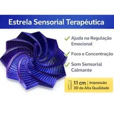 Recurso Terapêutico ESTRELA Sensorial Som Regulador | Autismo TEA TDAH Ansiedade | Foco Concentração