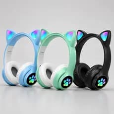 Fone De Ouvido Fone sem Fio Fone Gatinho Led Fone Bluetooth Fone Crianças Fone Gamer Headset Gamer