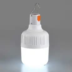 Lâmpada de Emergência Led 40W Recarregável USB Camping com Gancho Alta Potência Lâmpada Emergência