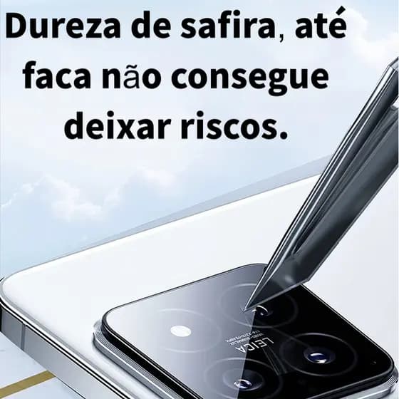 Protetor de Câmera Vidro Xiaomi Redmi Note 11/12/13/14/15 e Poco X5/X6/X7 Anti Risco Total