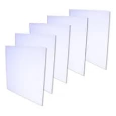 Kit 5 Plafon Painel Led 48w Quadrado Embutir