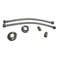 2 Engates Flexível Kit Rabicho Mangueira 40cm Quente Fria