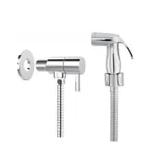 Kit de Ducha Higiênica Para Banheiro Completa Luxo Abs Cromado 1,2m 1/4