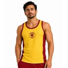 Regata Bombeiro Guarda Vidas Salva Vidas Corpo de Bombeiro Fantasia Tecido Tecnologia Dry