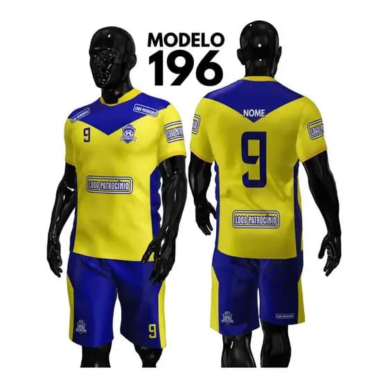 Kit 15 Uniformes de Futebol Personalizado (15 camisas e 15 Shorts)