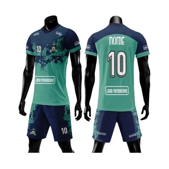 Kit 25 Uniformes de Futebol Personalizado ( 25 camisas e 25 Shorts )