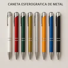Kit Canetas Personalizadas A Laser Metal Empresa Logomarca