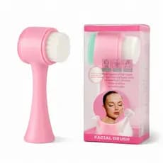 Escova Facial de Silicone 2 em 1 | Massageadora e Limpeza Facial Manual com Cerdas Macias