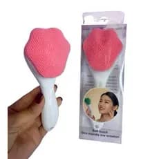Escova Facial de Silicone para Limpeza de Pele | Massageadora Facial Manual Macia