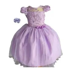 Vestido Infantil E Juvenil Longo Casamento Daminha Formatura Com Tiara