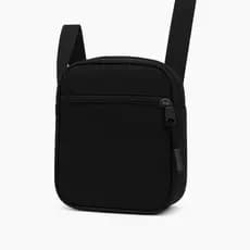 Shoulder Bag Mini Bolsa Pochete Preta Cor Preto Correia de Ombro Preto Liso Pequena