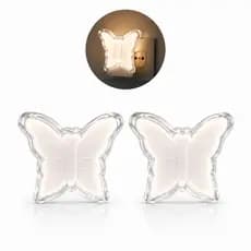 Mini Abajur Luminária de Led Tomada Borboleta