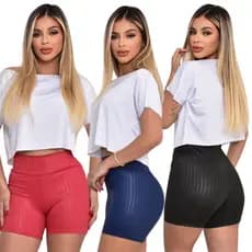 Kit 3 Shorts Suplex 3D Academia Treino Caminhada Casual  Zero Transparência