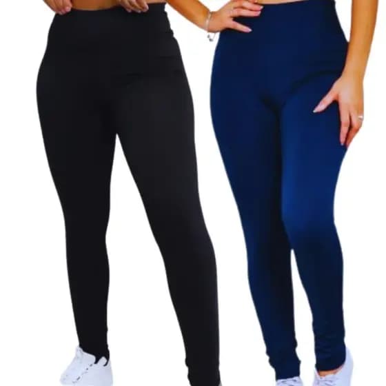 Kit 2 Calças Suplex Legging Academia Esportes Caminhada