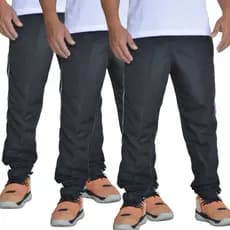Combo 3 Calças Masculinas Tactel Fitness 3 Bolsos