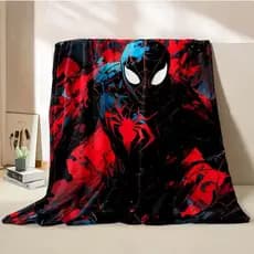 Marvel Cobertor Homem Aranha Impresso Lance Macio Fofo King Size 4 Temporada Criança Adulto Sofá Cama Capa