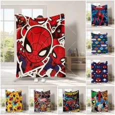 Cobertor De Flanela Do Homem-Aranha Da Marvel Desenhos Animados Vingadores Peter Parker Inverno Tapete De Lençol Para Cr